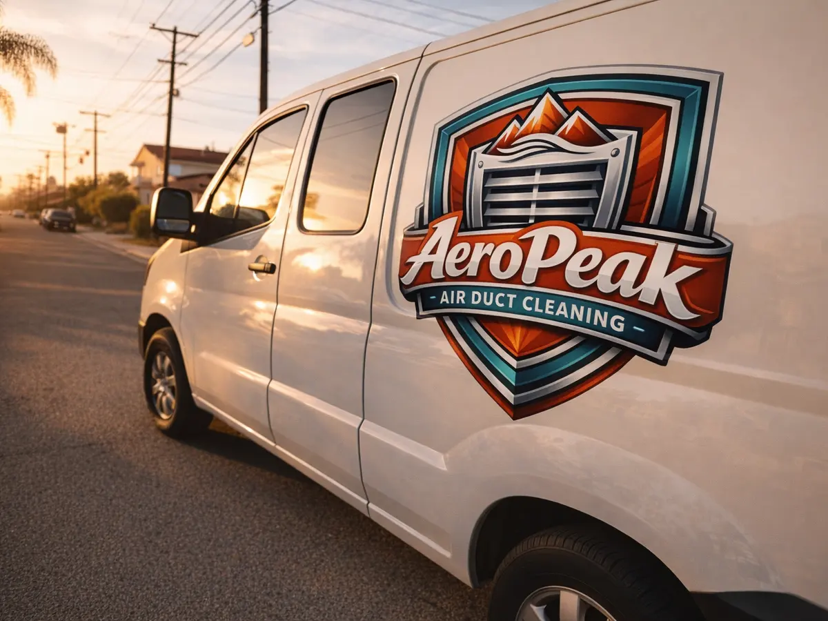 Service van arriving on a Goleta, CA street — local same-day coverage