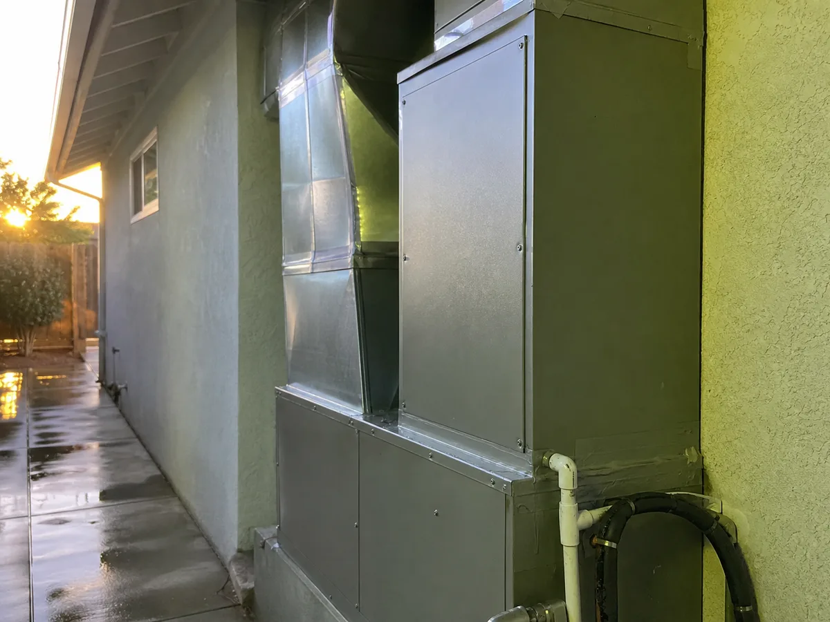 Freshly cleaned vent back in place — completed job in Goleta, CA